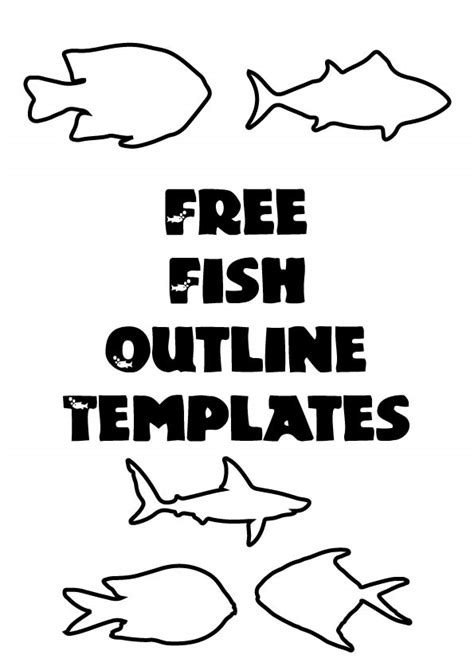 editable fish|Free printable fish outline templates (18 PDFs) .